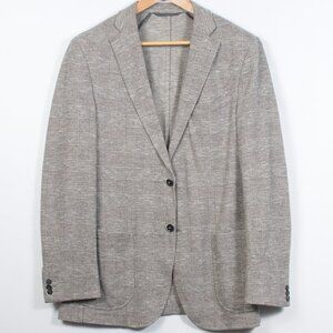 Baldessarini Men's Sport Coat  Gray Plaid Check Cotton